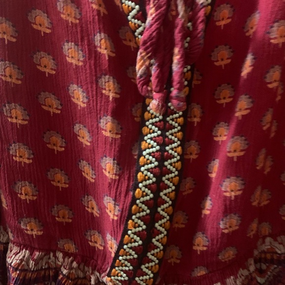 Boho Cropped Blouse Tank - Picture 2 of 4